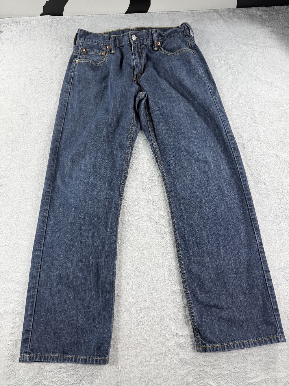 Levis 569 Men's 30x32 Dark Wash Loose Straight Fit Jeans Denim Casual